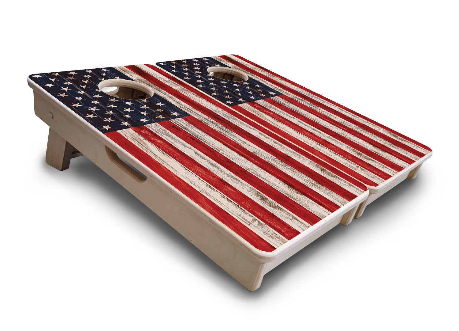 Antique Flag - Mini or Vacation Size Cornhole Boards