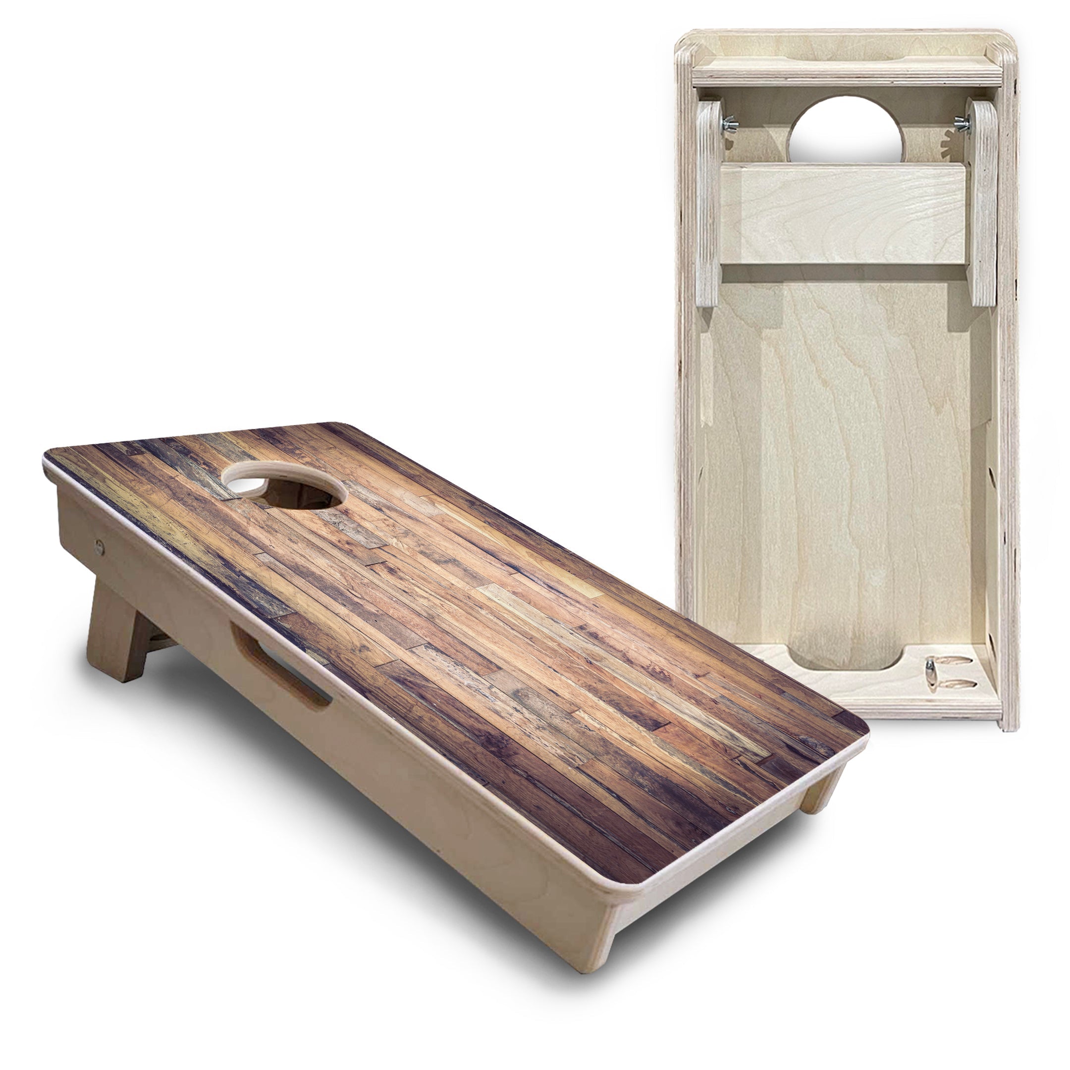 Barnwood Planks - Mini or Vacation Sized Cornhole Boards