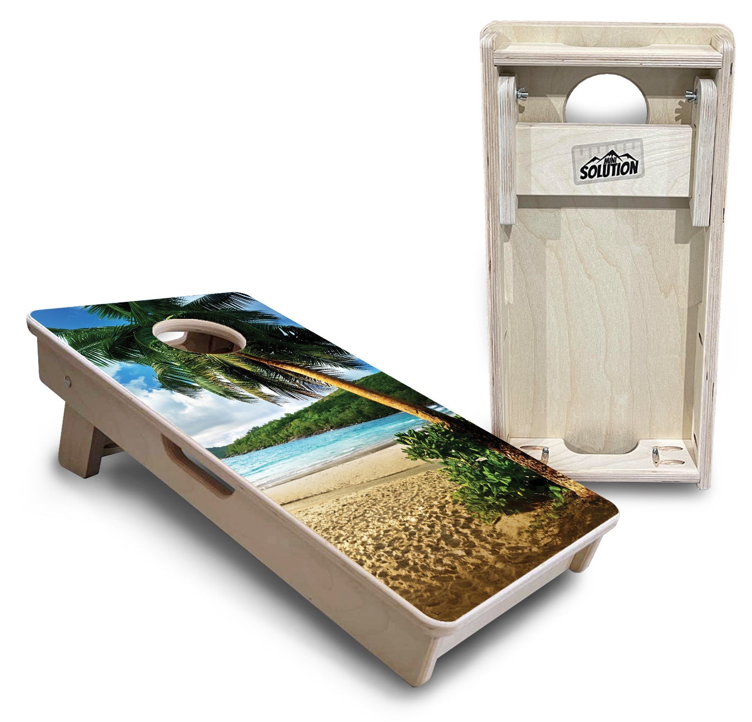 Beach Scene - Mini or Vacation Sized Cornhole Boards
