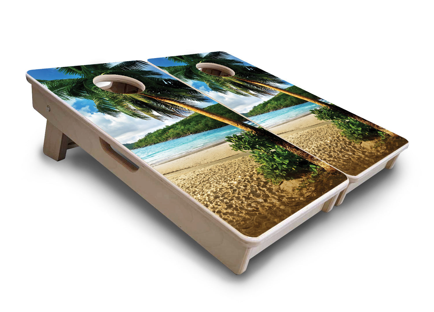 Beach Scene - Mini or Vacation Sized Cornhole Boards