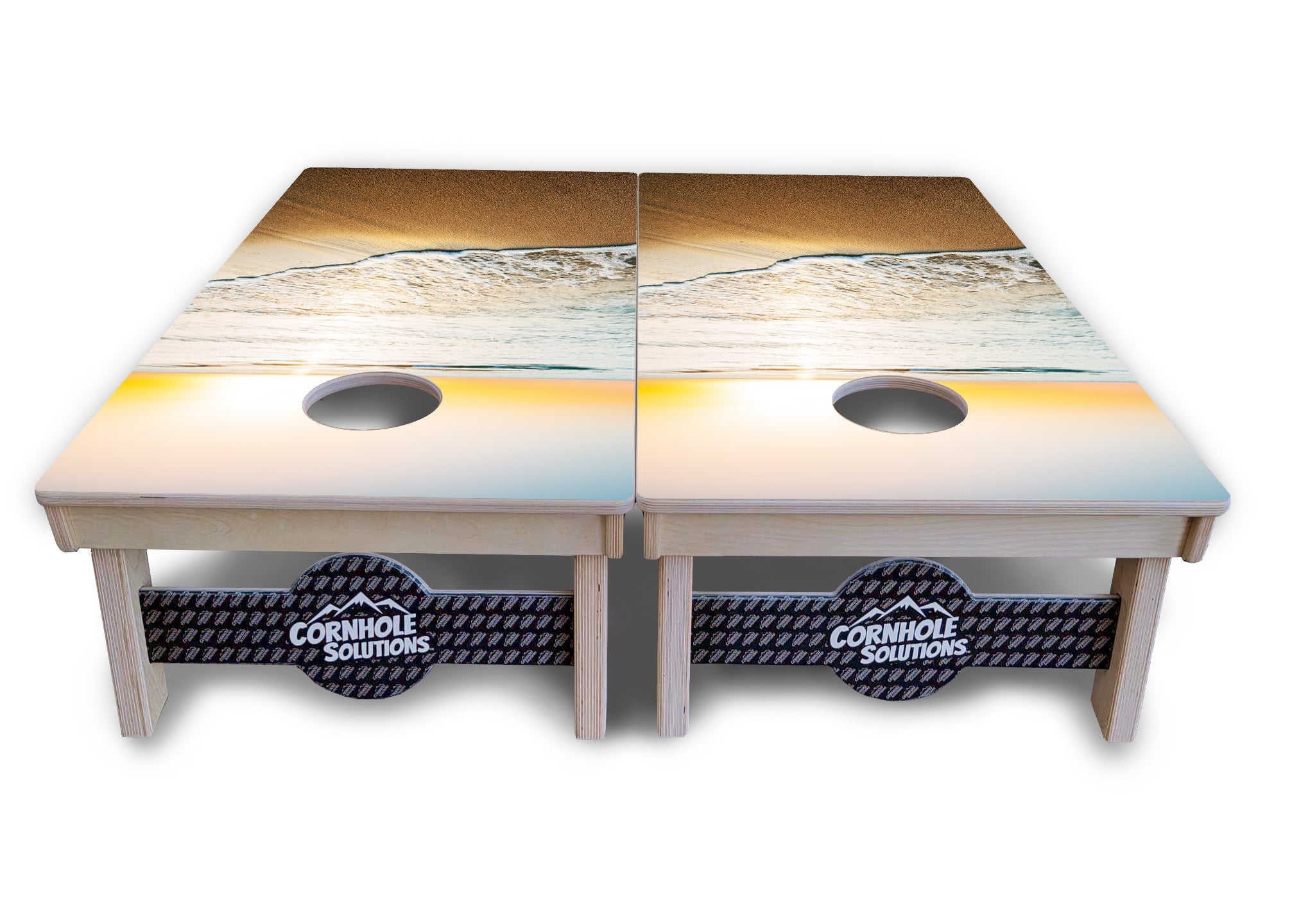 Beach Sunset Cornhole Boards - Professional Tournament Series