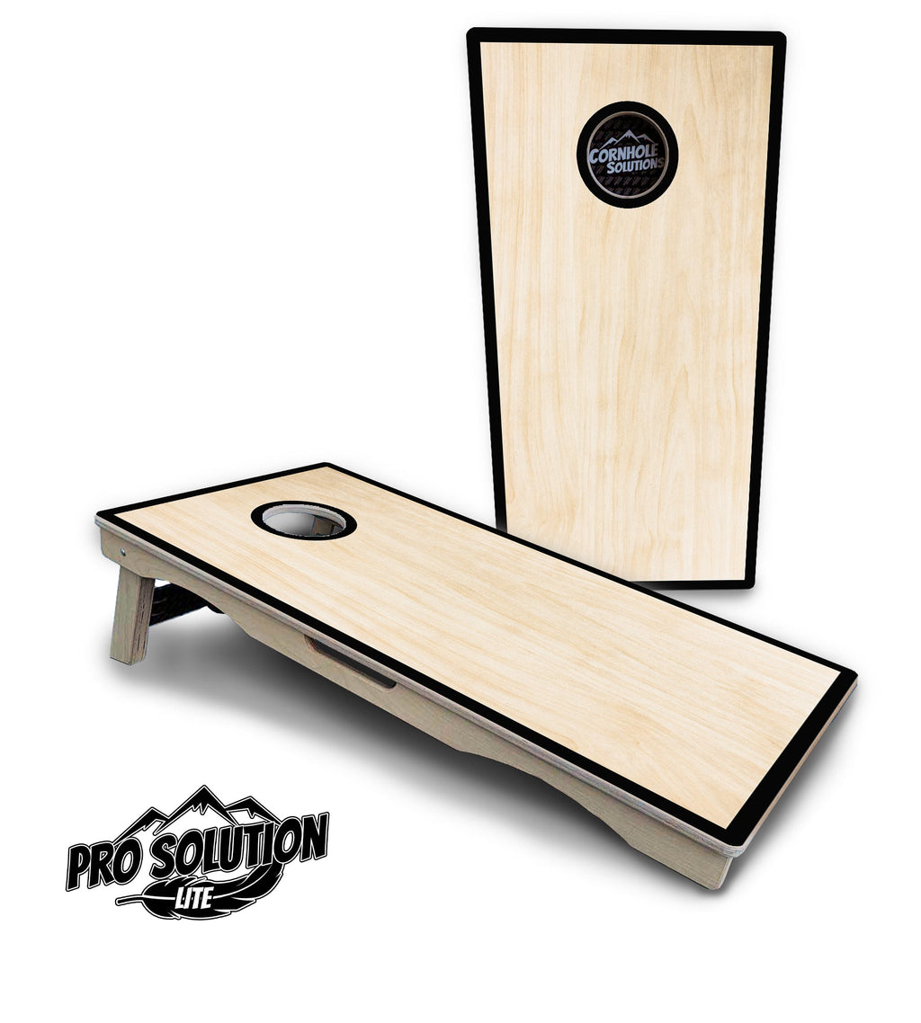 Red/Black Hole Ring Cornhole Boards - Pro Solution Lite Series
