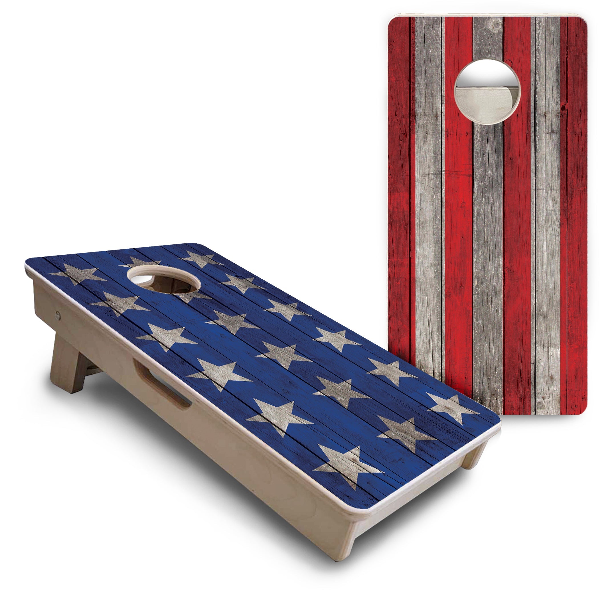 Large Stars & Stripes - Mini or Vacation Size Cornhole Boards