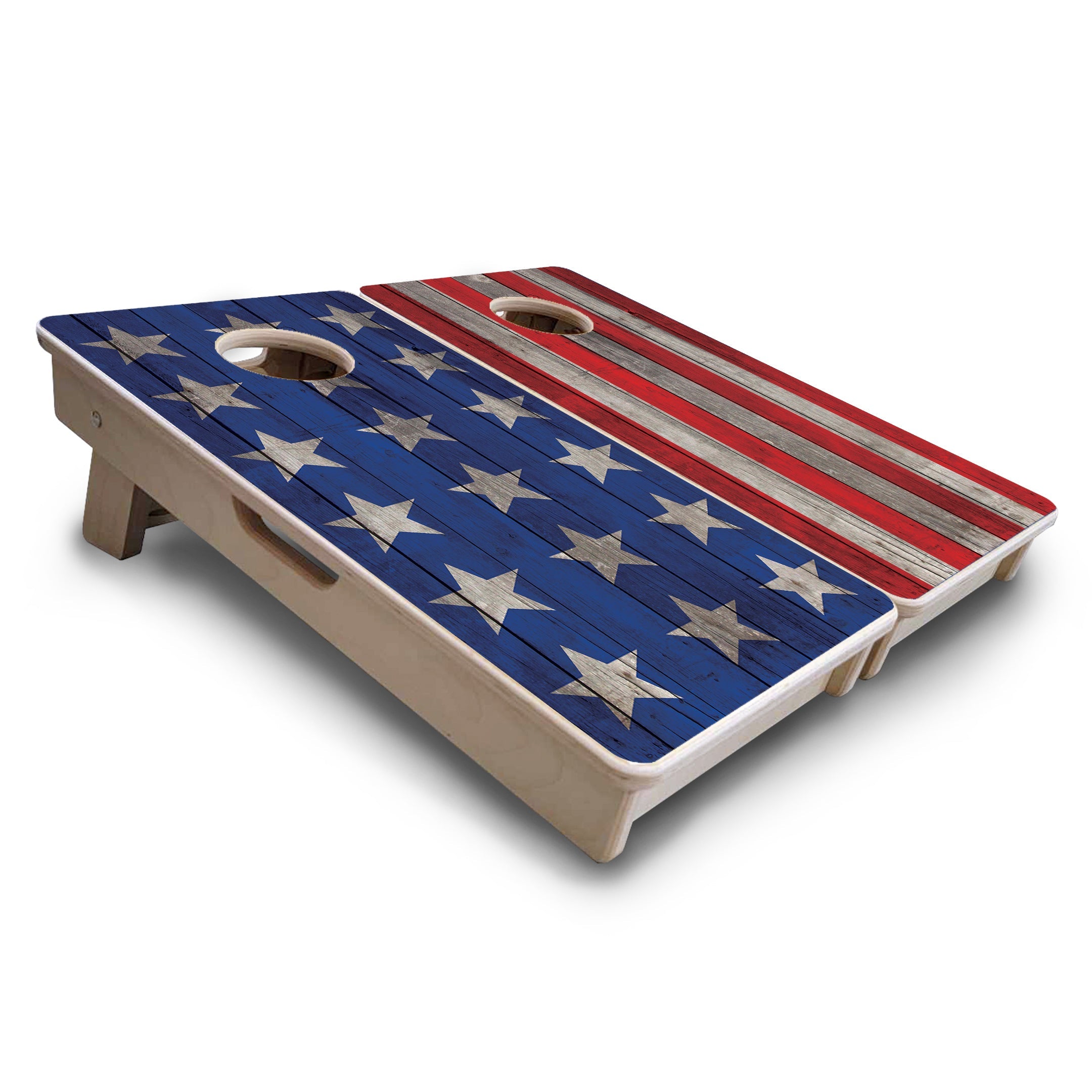 Large Stars & Stripes - Mini or Vacation Size Cornhole Boards
