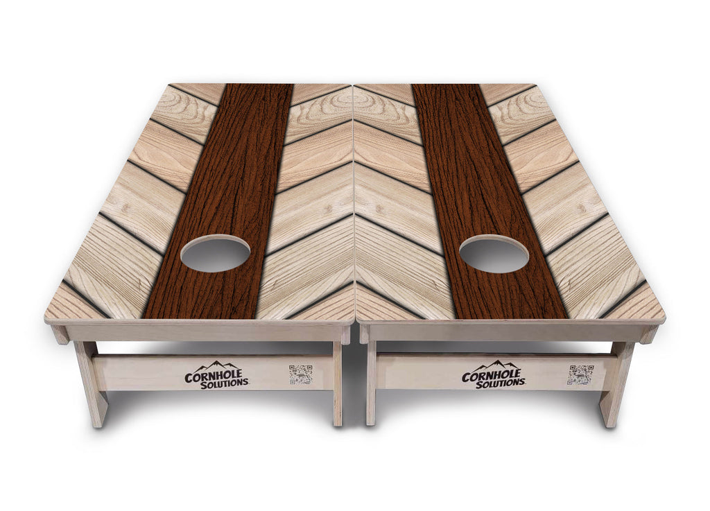 Cream Planks Cornhole Boards - Professional Tournament Series