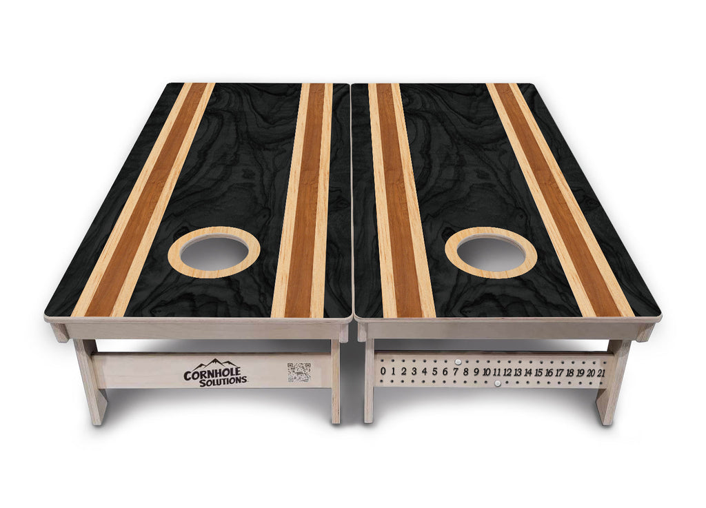 Dark Wood Cornhole Boards - Professional Tournament Series