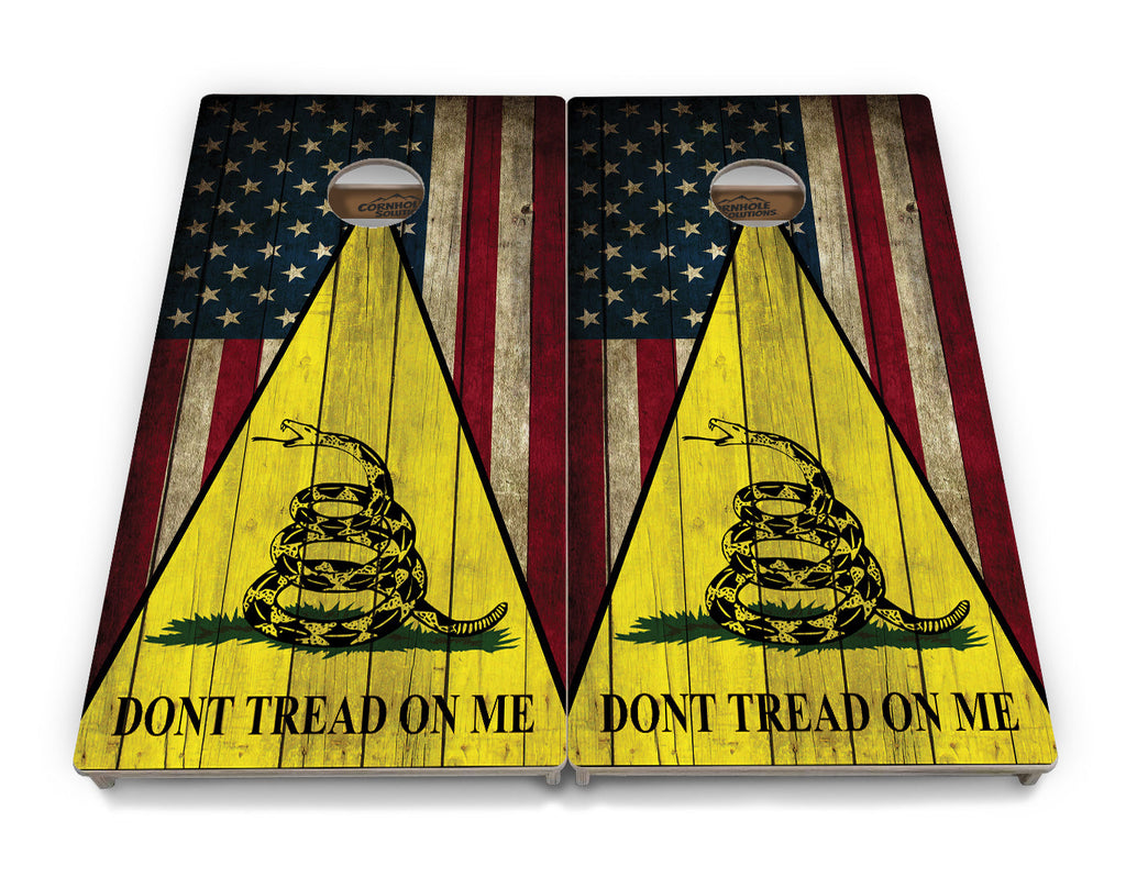 DTOM Rustic Triangle Cornhole Boards - Professional Tournament Series