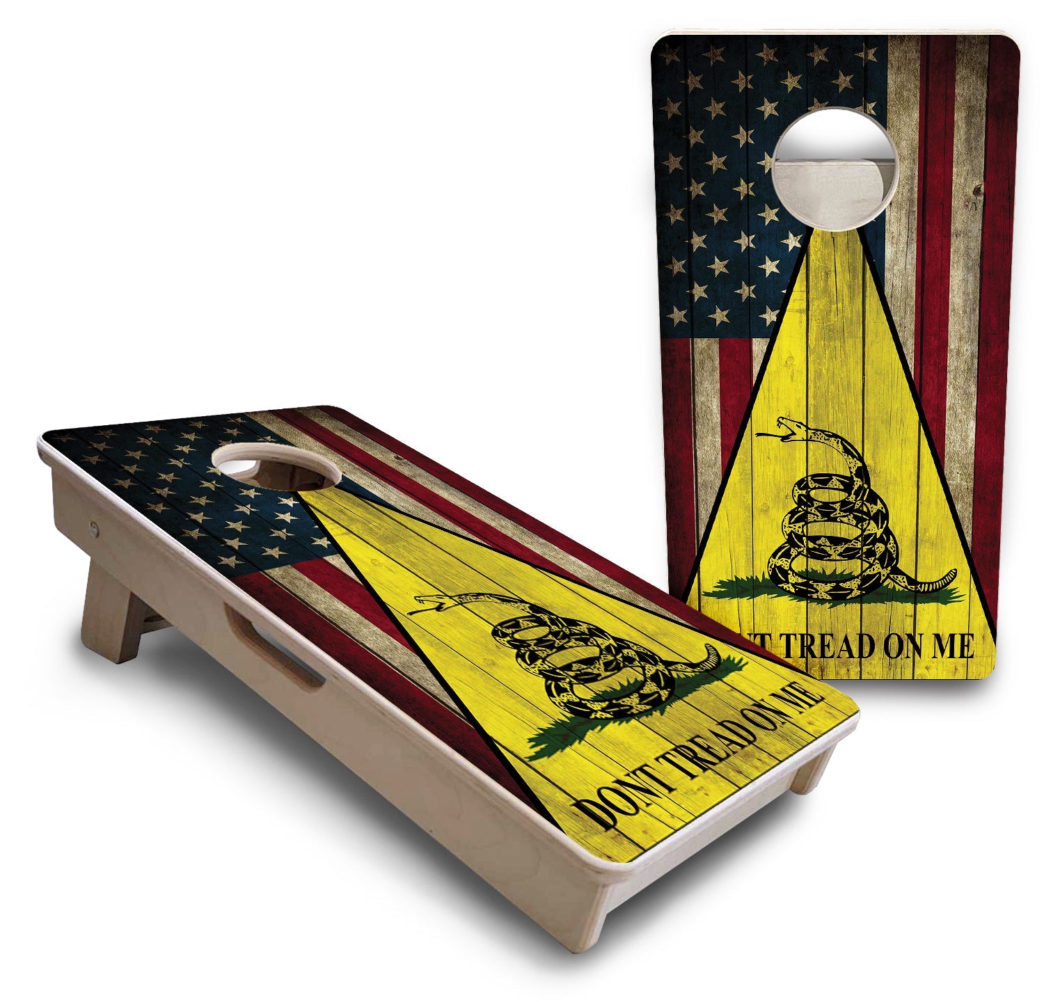 DTOM Rustic Triangle - Mini or Vacation Size Cornhole Boards