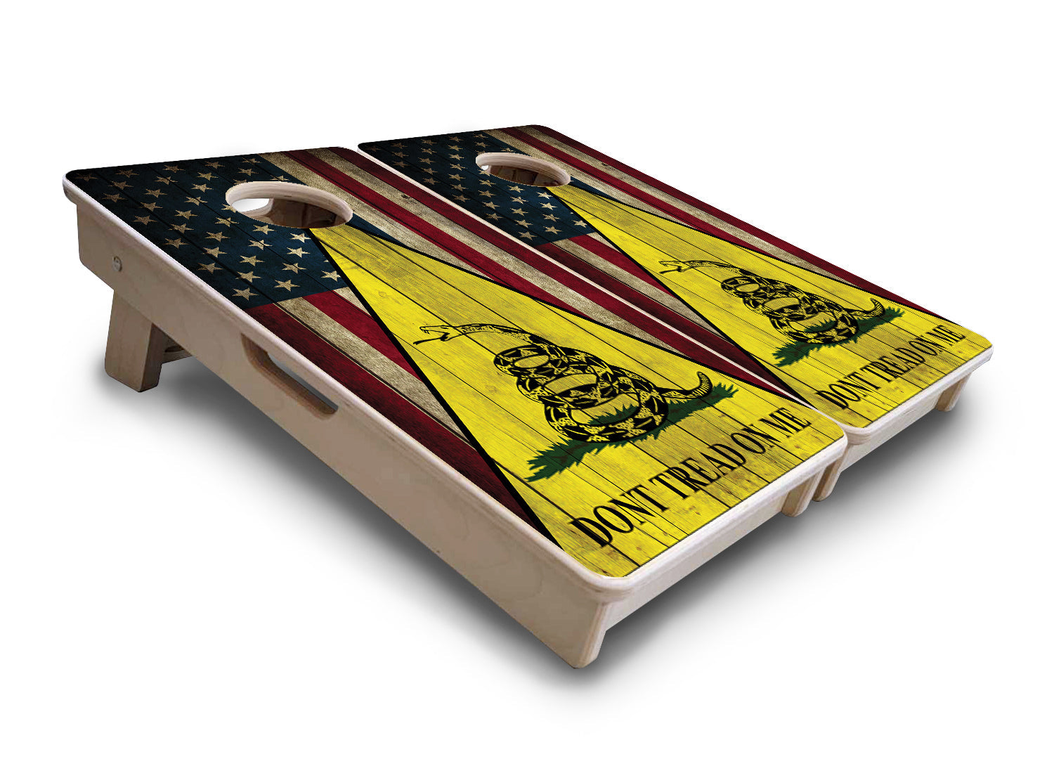 DTOM Rustic Triangle - Mini or Vacation Size Cornhole Boards