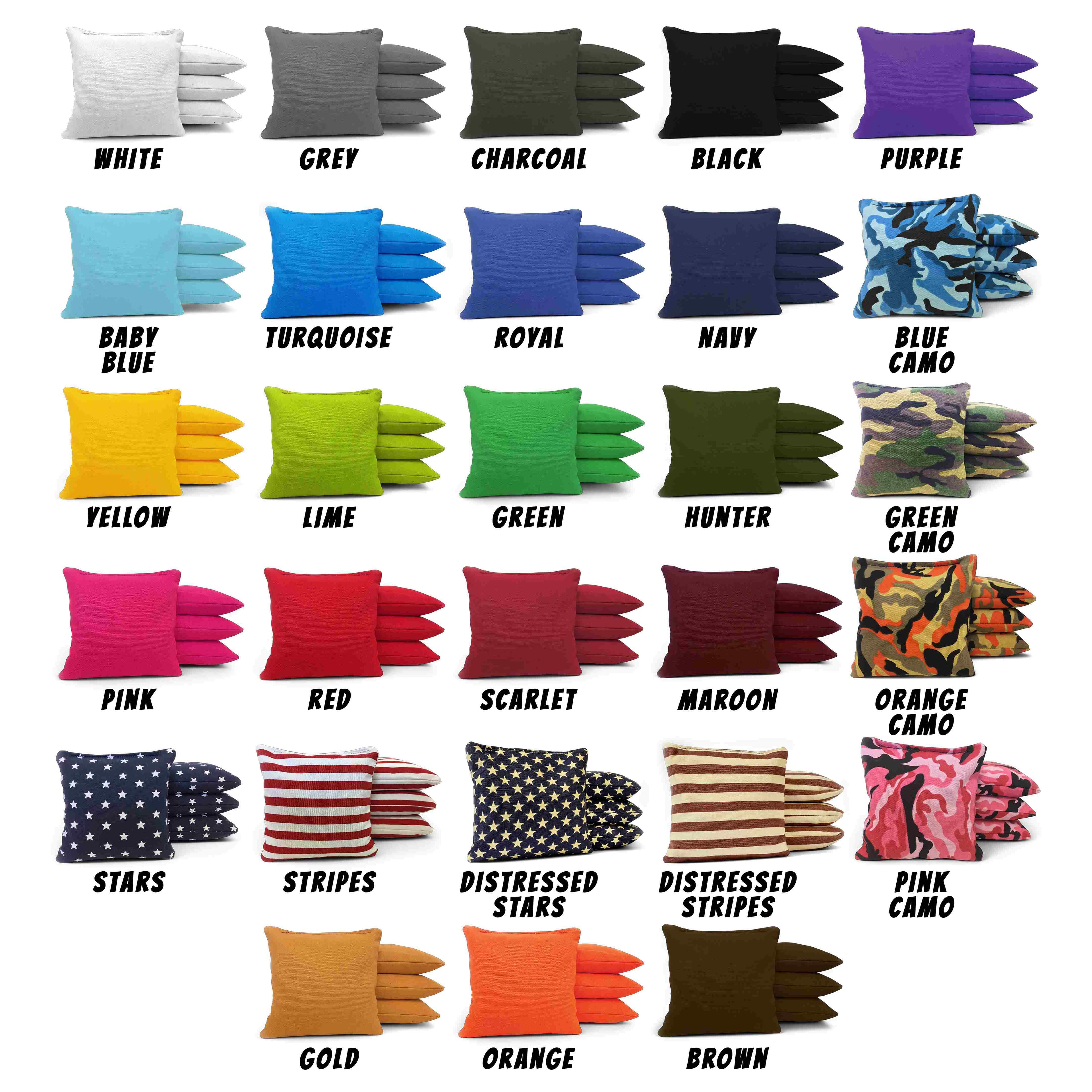 All-Weather Cornhole Bags – Set of 8 (Pick 2 Colors)