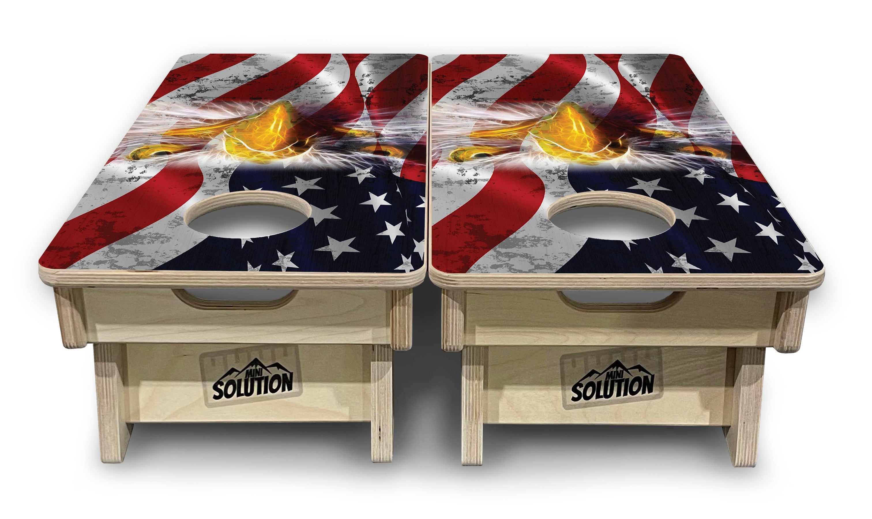 Electric Eagle Design - Mini or Vacation Size Cornhole Boards