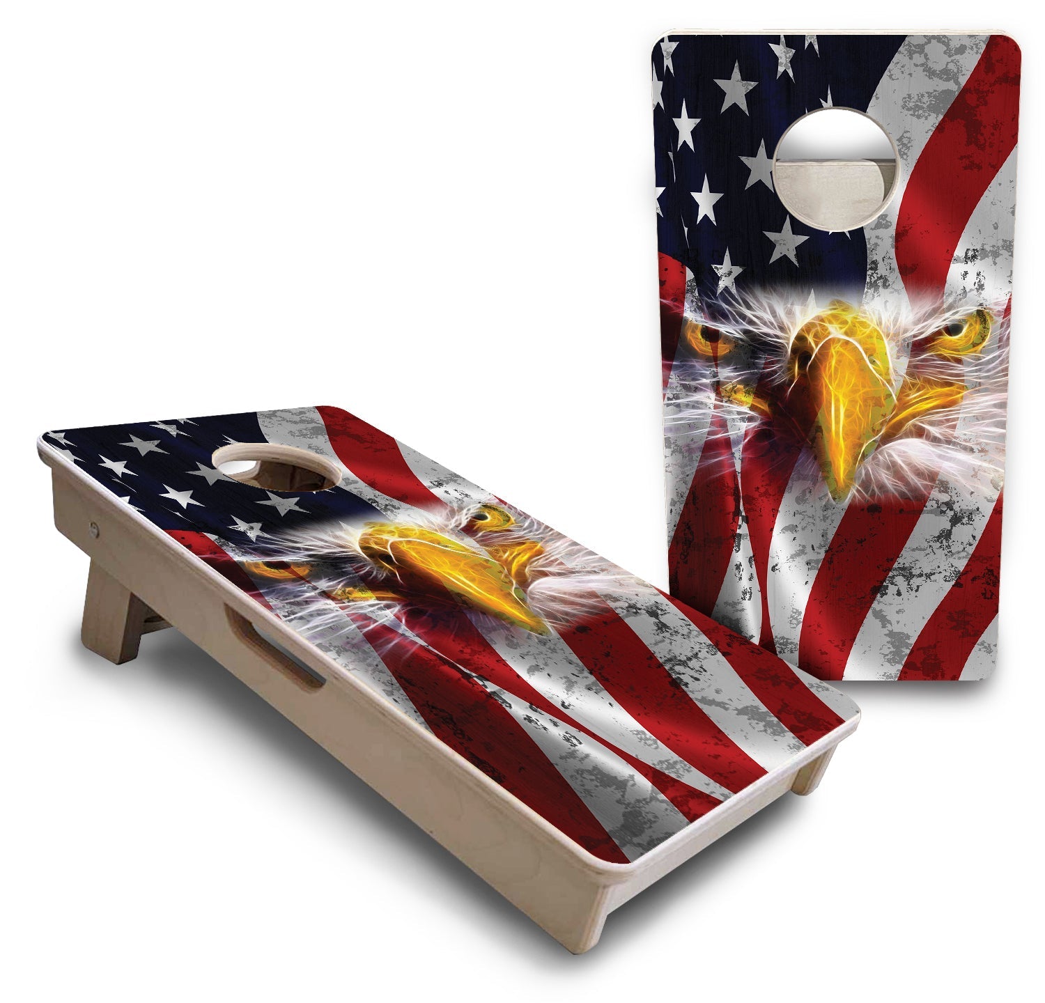 Electric Eagle Design - Mini or Vacation Size Cornhole Boards