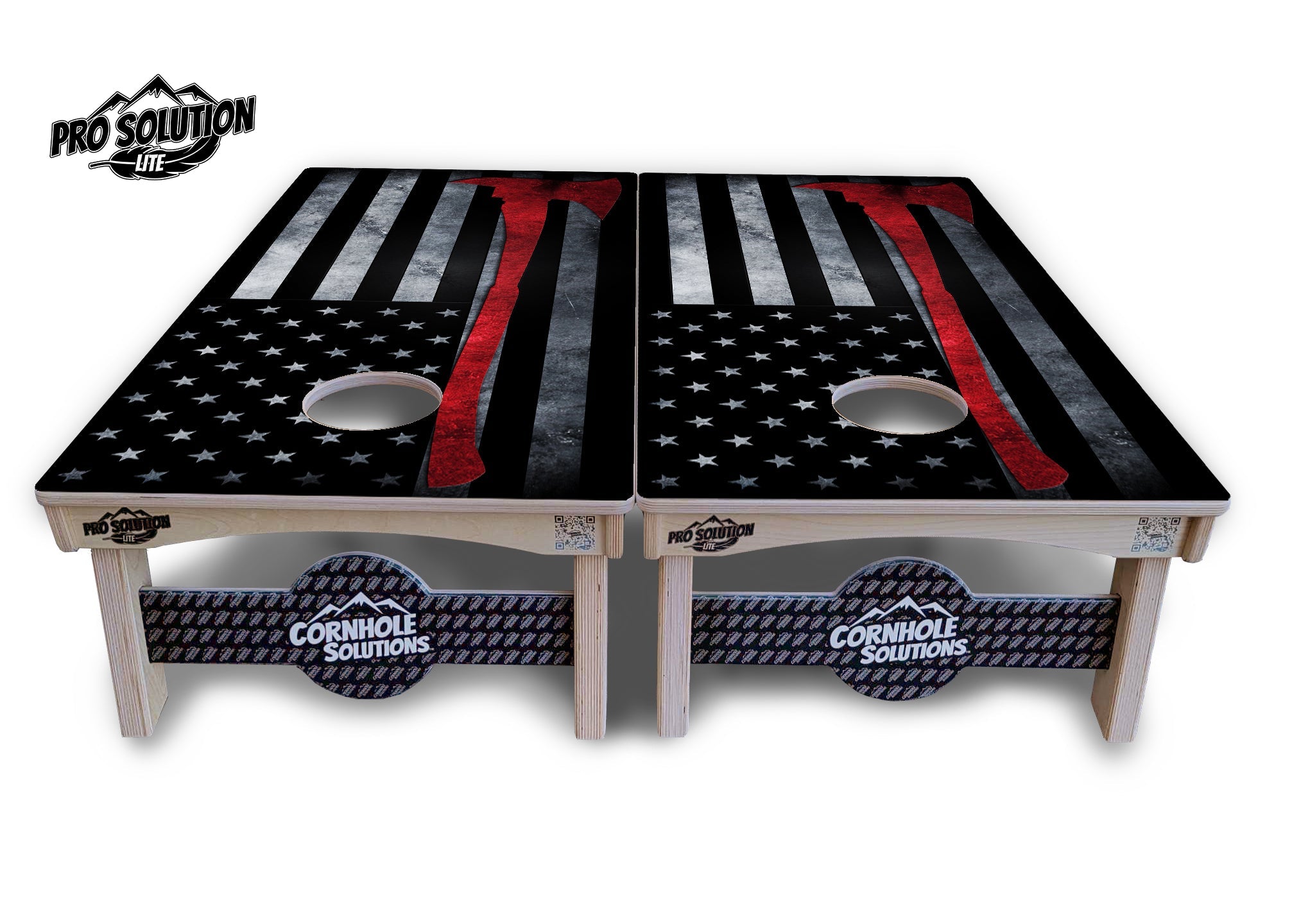 Axe Flag Cornhole Boards - Pro Solution Lite Series
