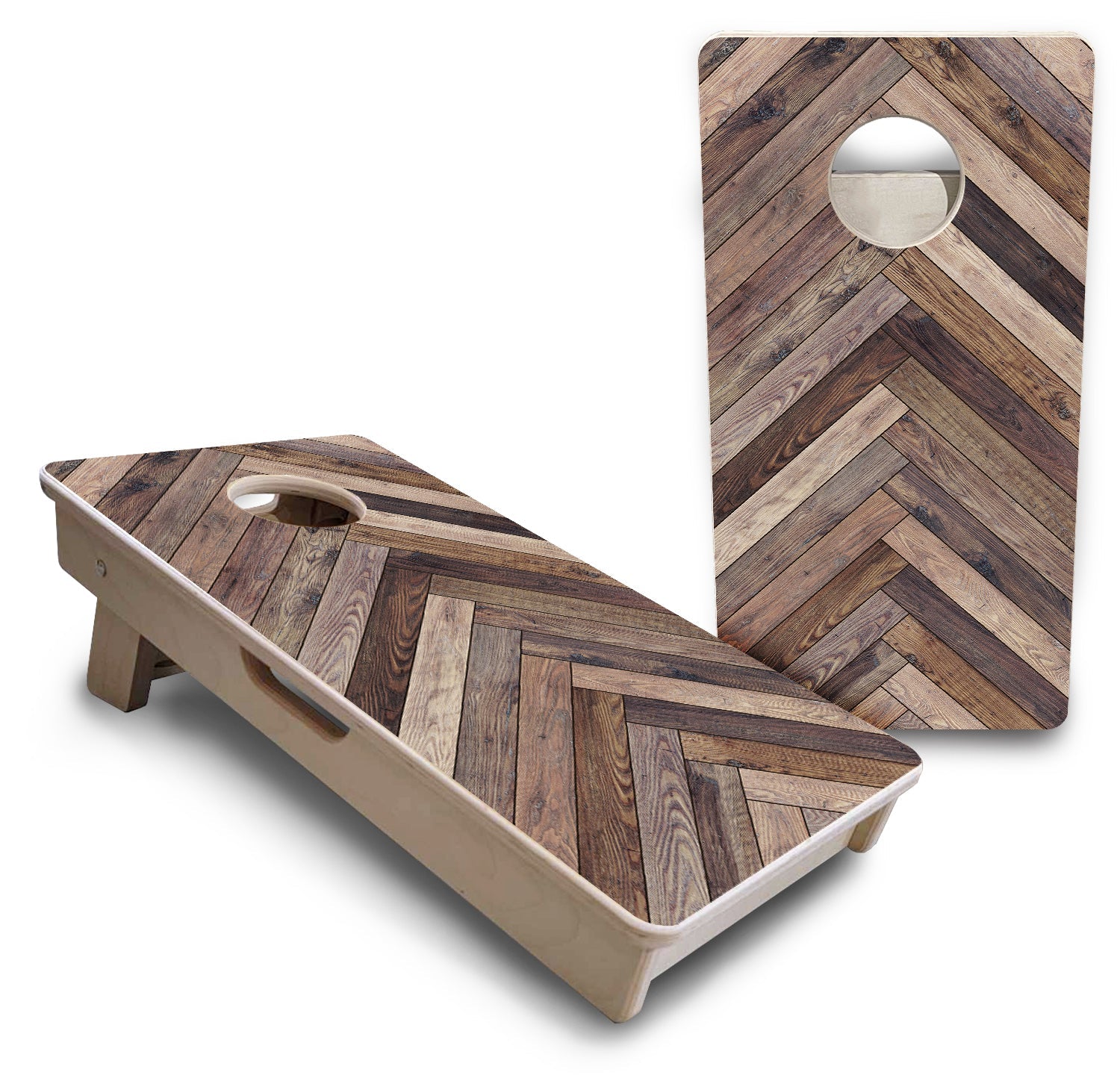 Herringbone - Mini or Vacation Size Cornhole Boards