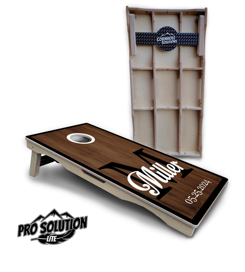 Wedding Name Letter Cornhole Boards - Pro Solution Lite Series