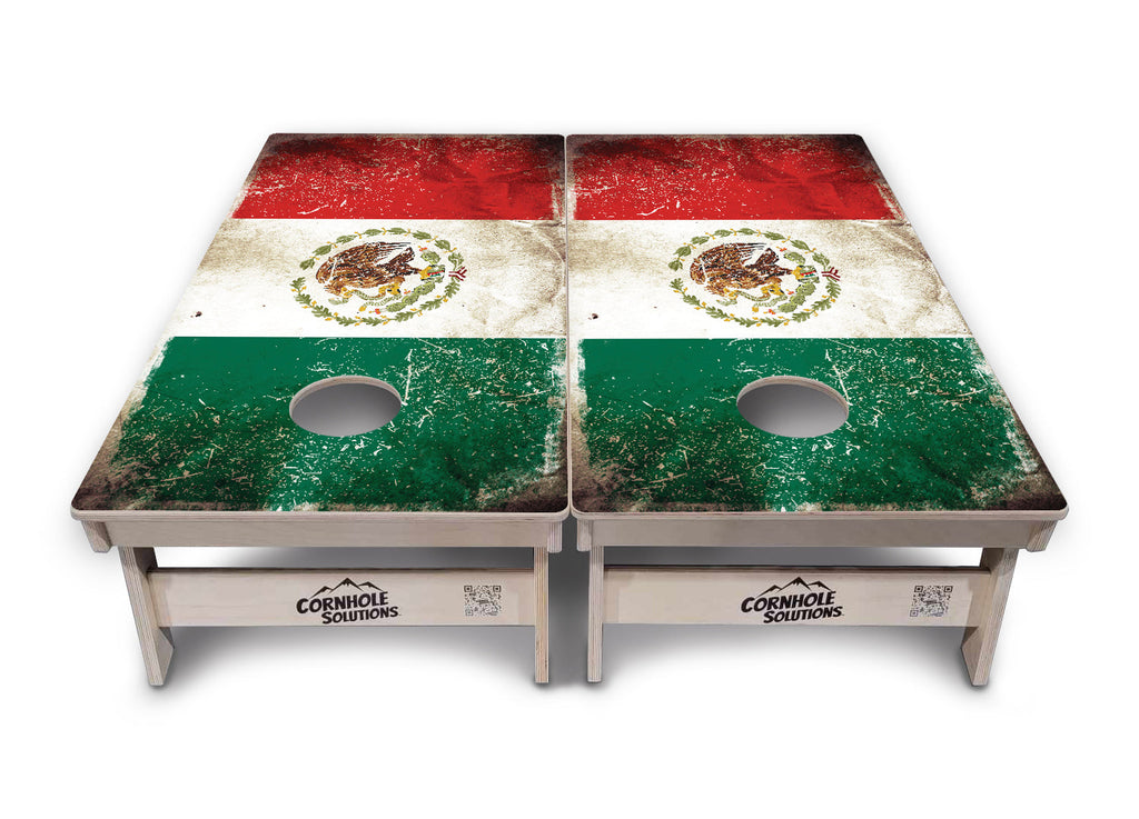 Mexico Flag Cornhole Boards - Professional Tournament Series