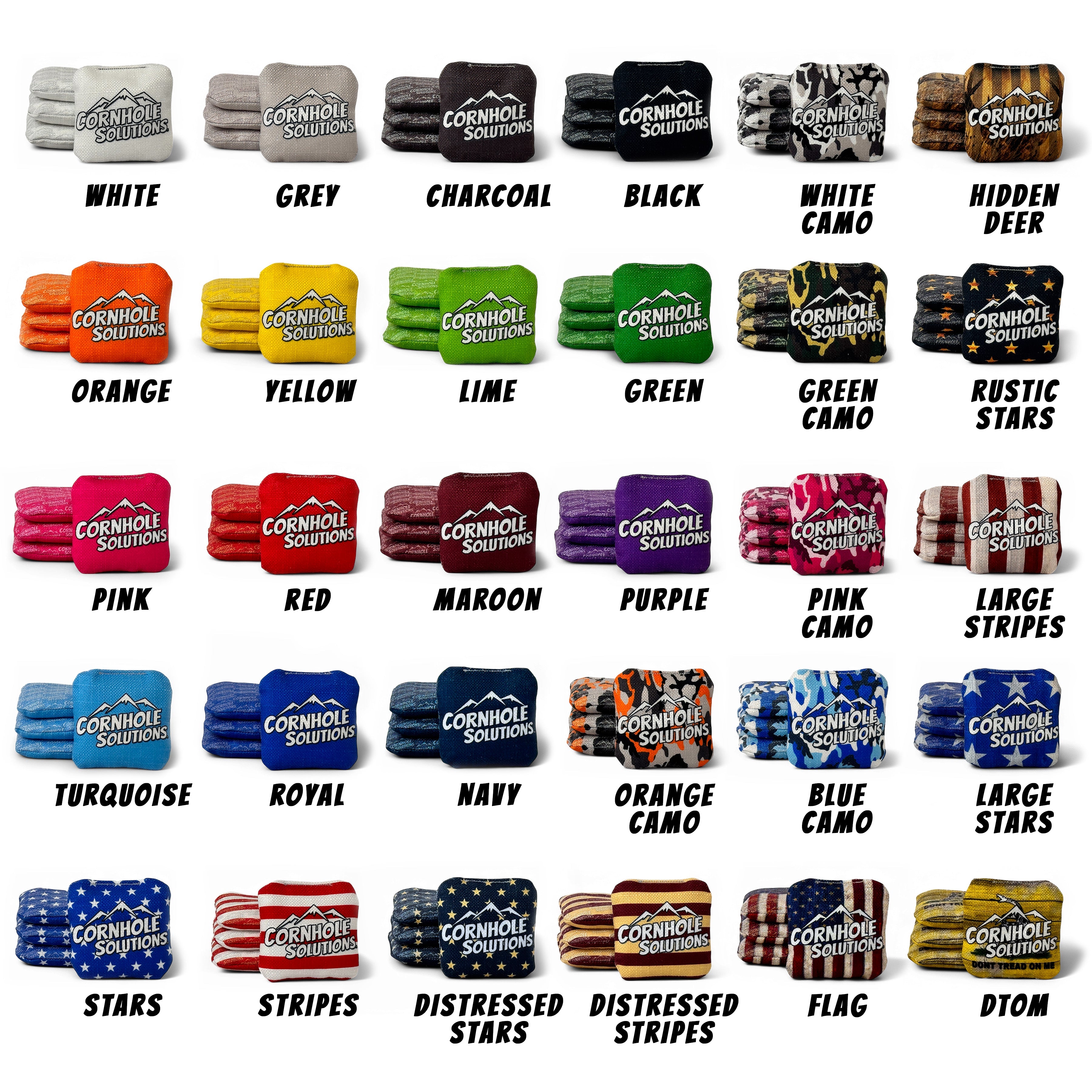 Mini Cornhole Bags - Set of 8 (Pick 2 Colors)