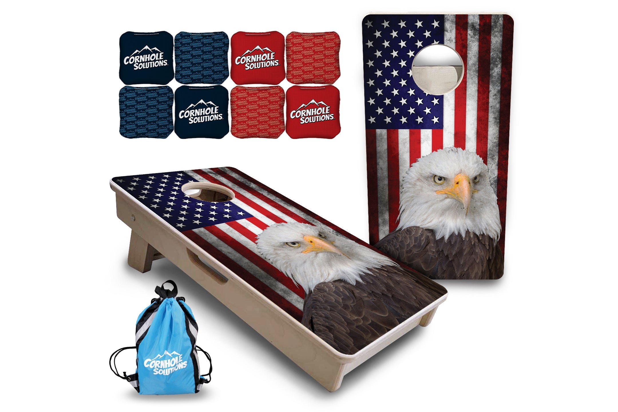Eagle USA Flag - Mini or Vacation Size Cornhole Boards