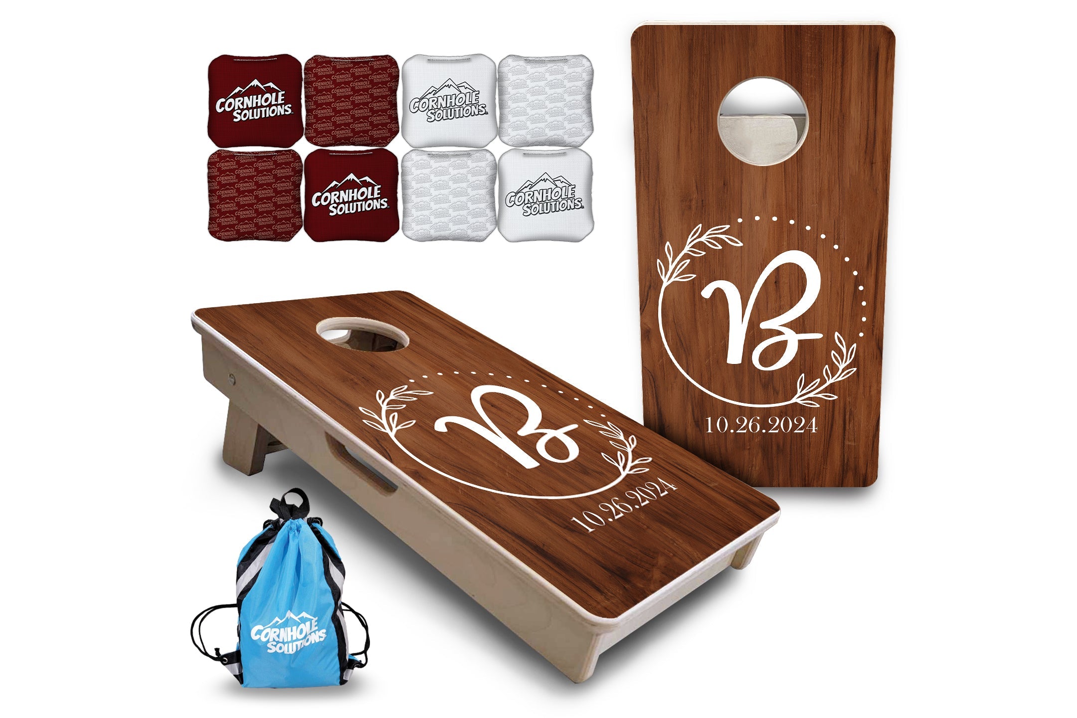 Laurel Wreath - Mini or Vacation Size Cornhole Boards