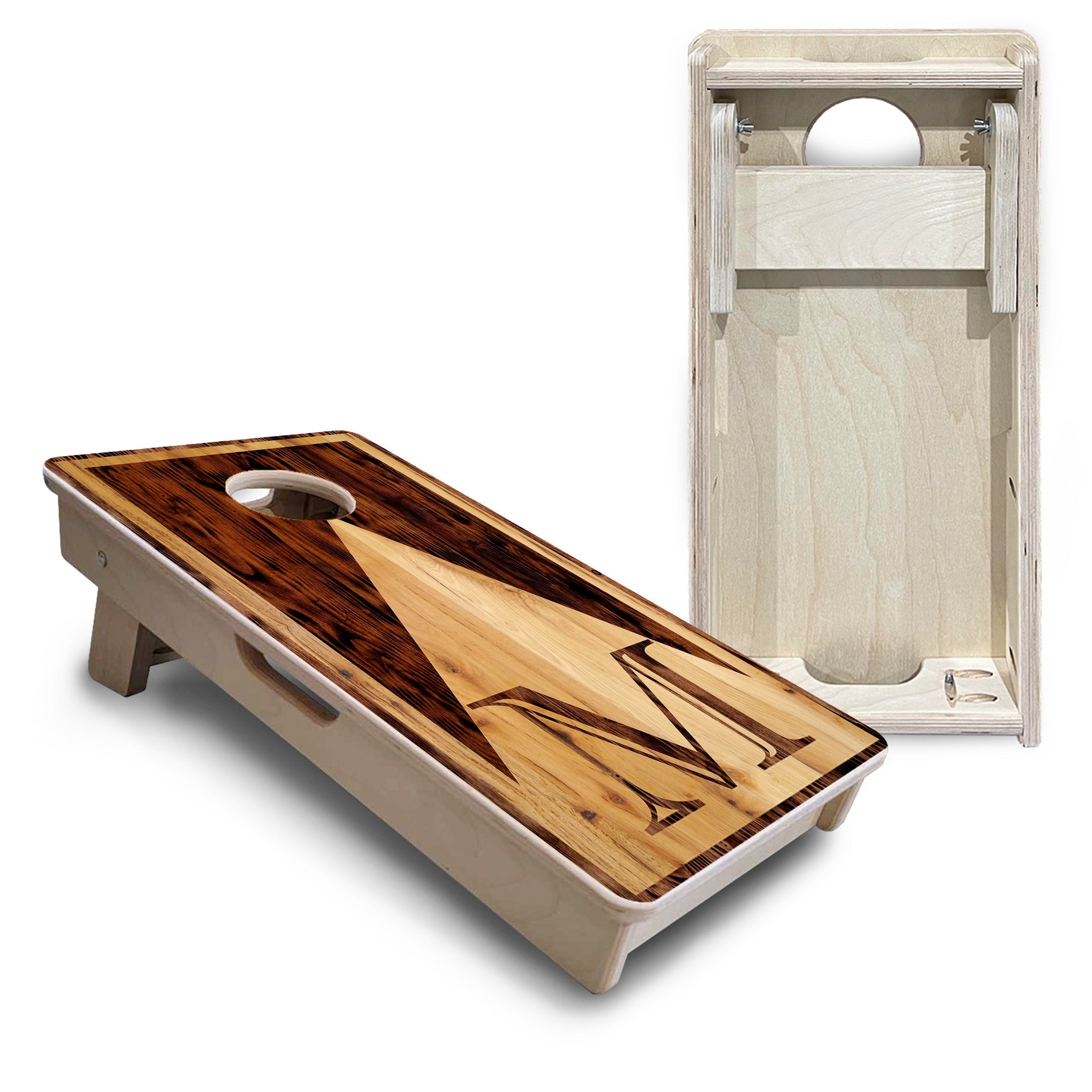 Wooden Triangle Letter - Mini or Vacation Size Cornhole Boards