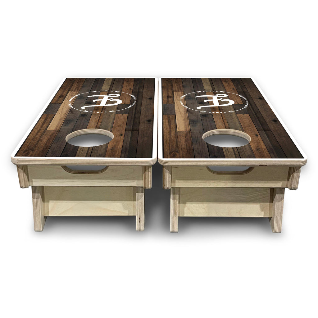 Wood Wreath Letter - Mini or Vacation Size Cornhole Boards