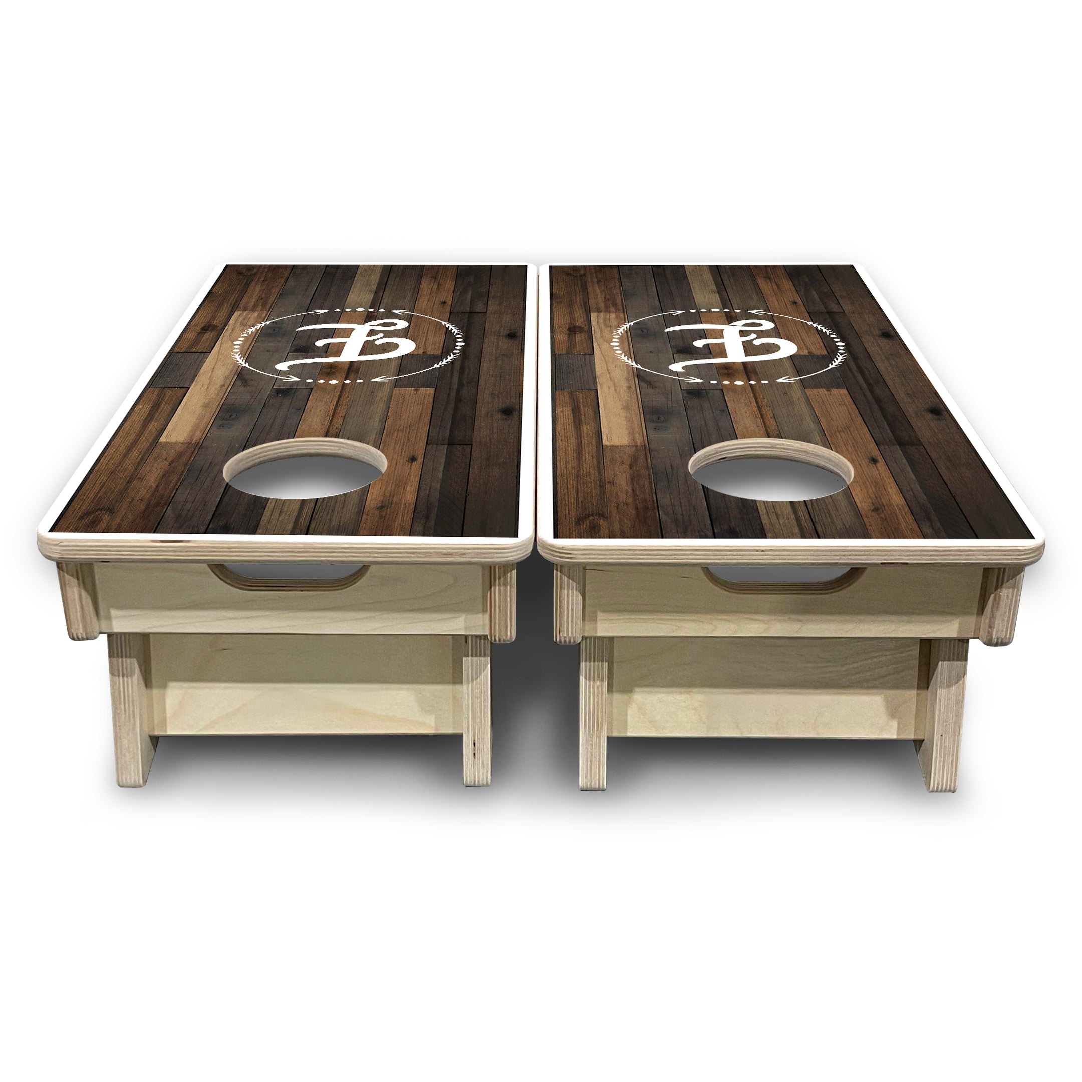 Wood Wreath Letter - Mini or Vacation Size Cornhole Boards