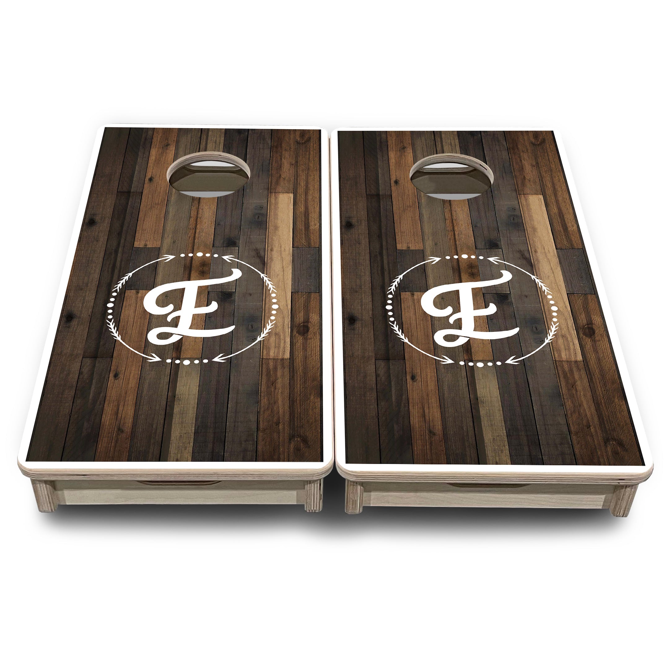 Wood Wreath Letter - Mini or Vacation Size Cornhole Boards