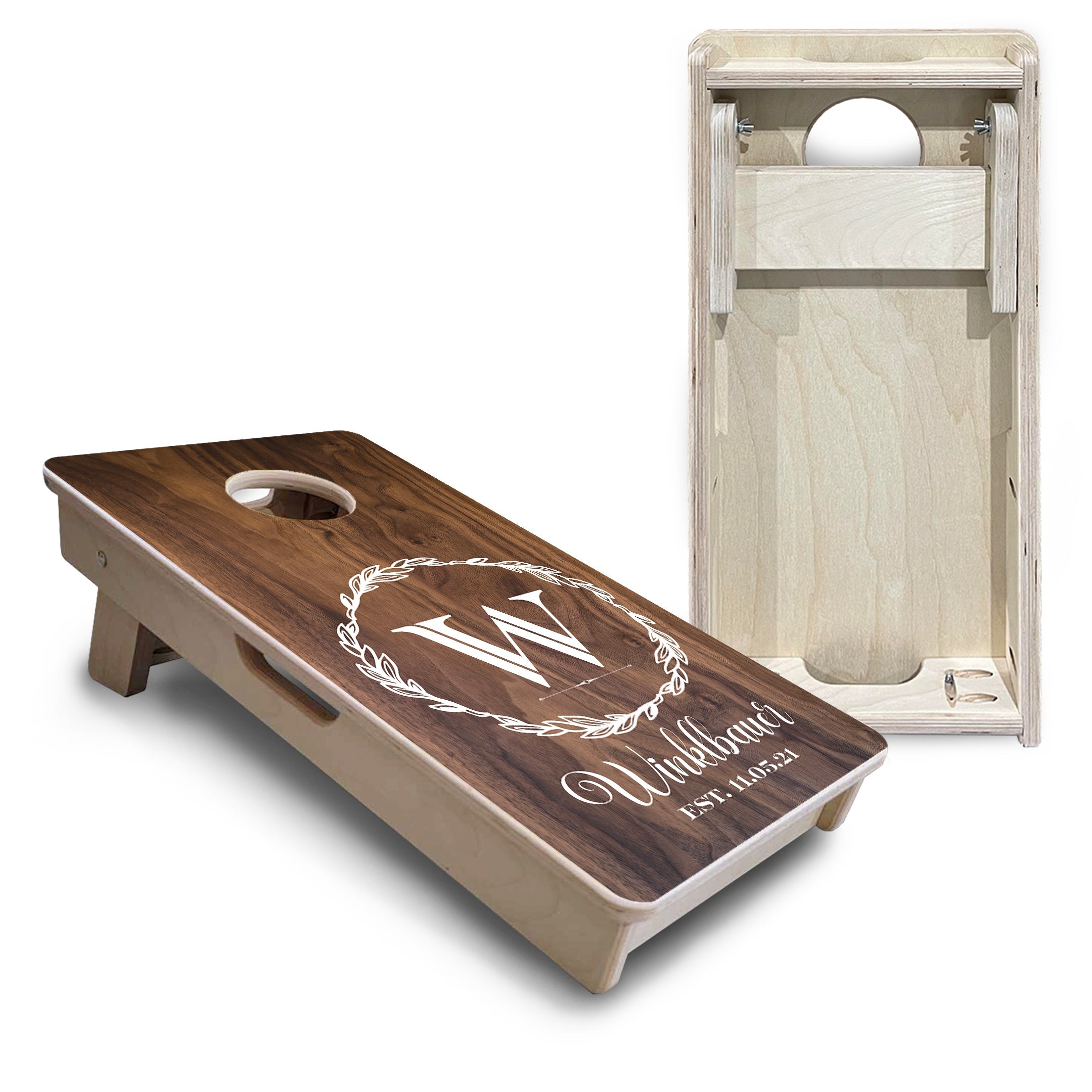 Wreath - Mini or Vacation Size Cornhole Boards