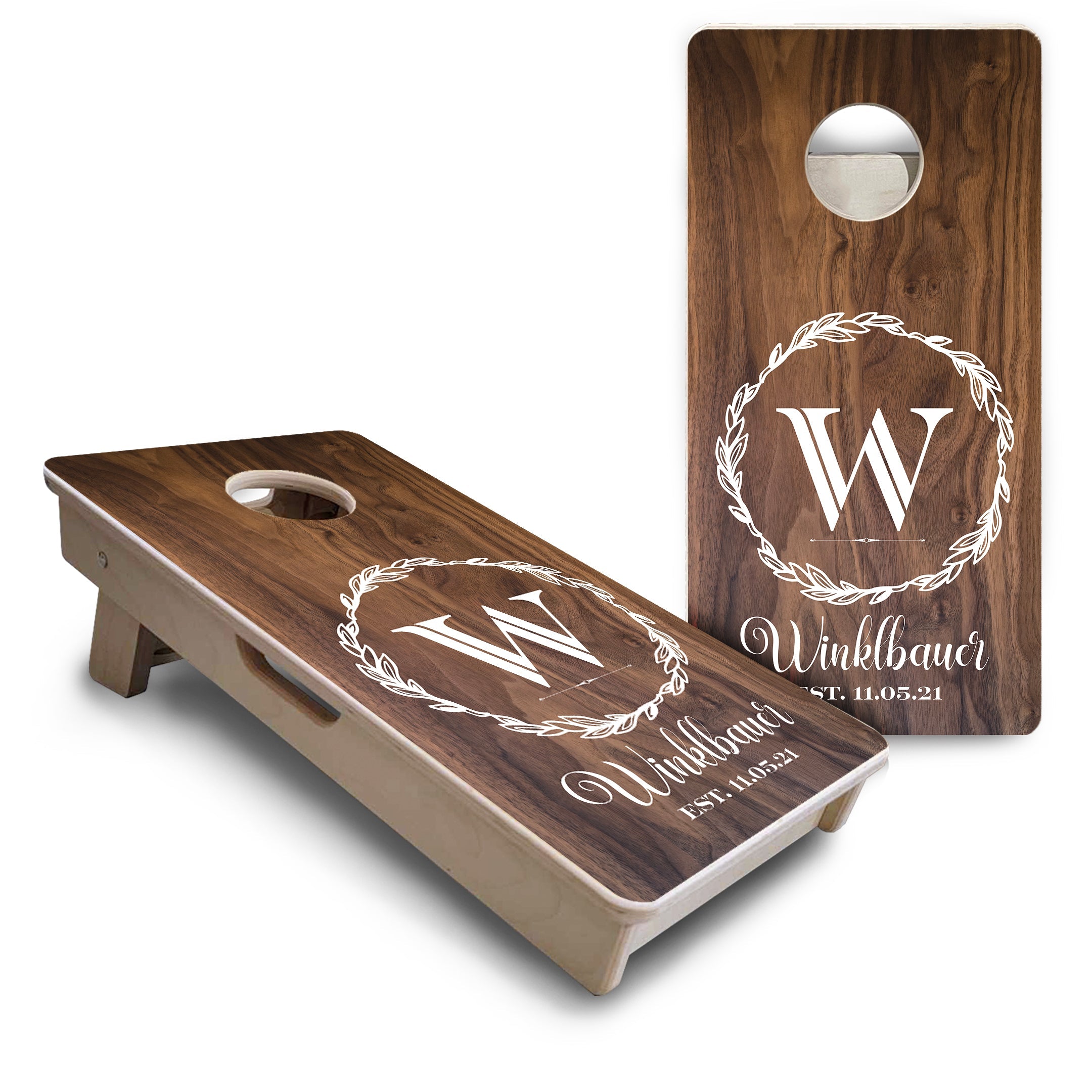Wreath - Mini or Vacation Size Cornhole Boards