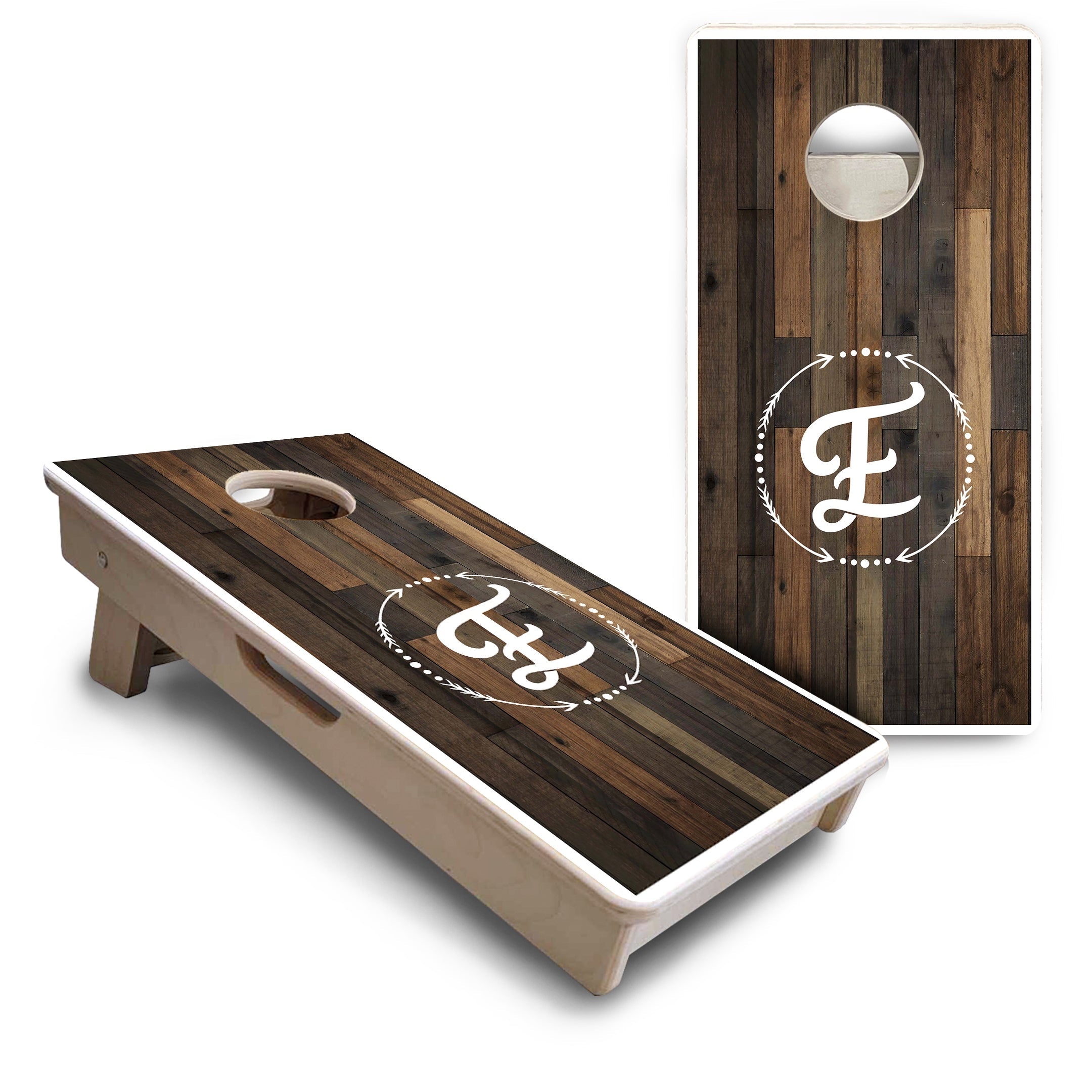 Wood Wreath Letter - Mini or Vacation Size Cornhole Boards