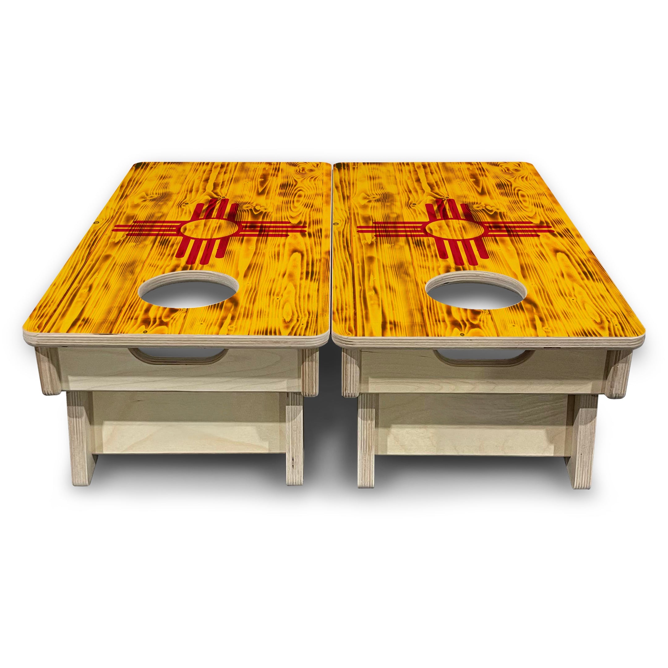 New Mexico Flag - Mini or Vacation Size Cornhole Boards
