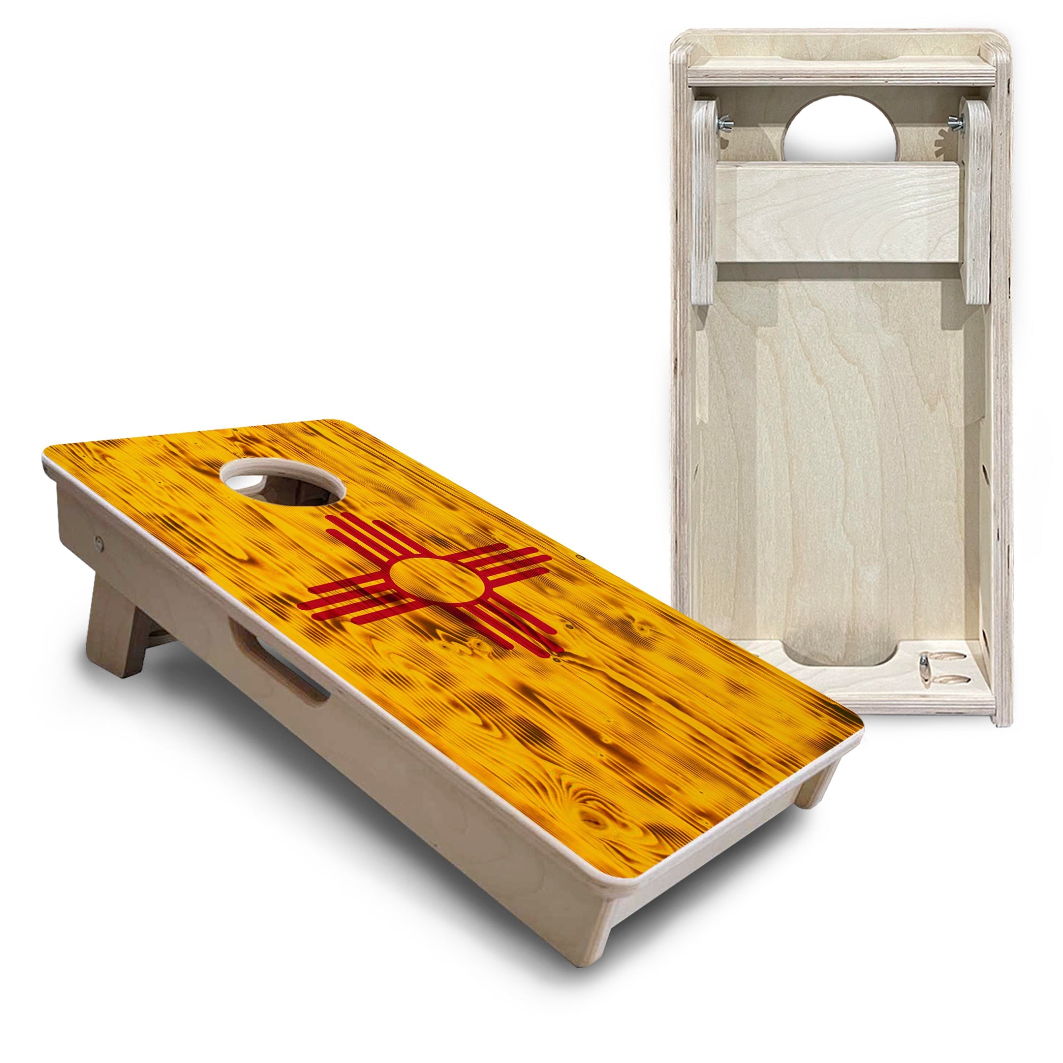 New Mexico Flag - Mini or Vacation Size Cornhole Boards
