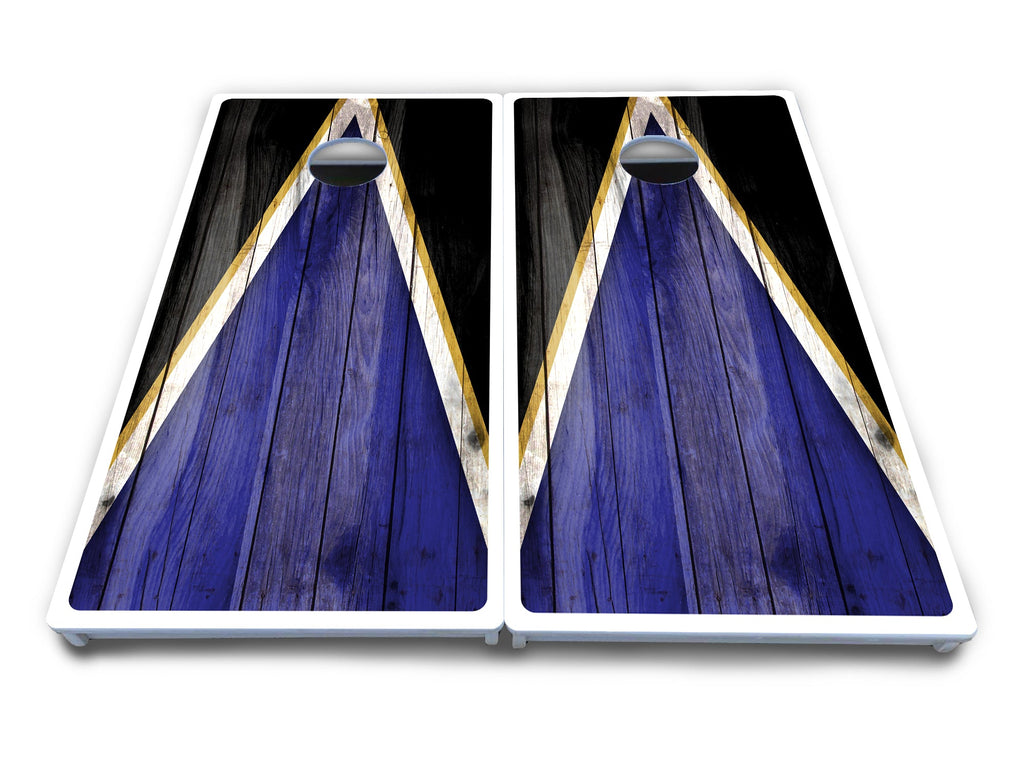 Team Color Triangle Cornhole Boards - All Weather Series