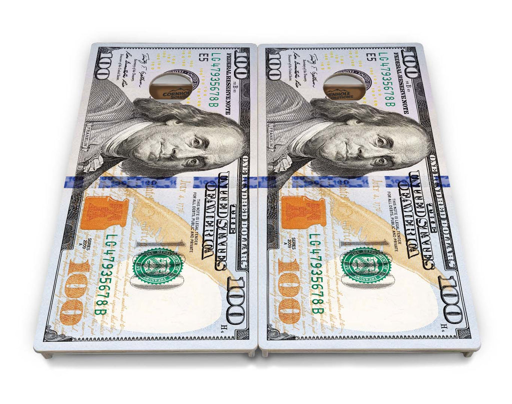 $100 Bill Cornhole Boards - Professional Tournament Series