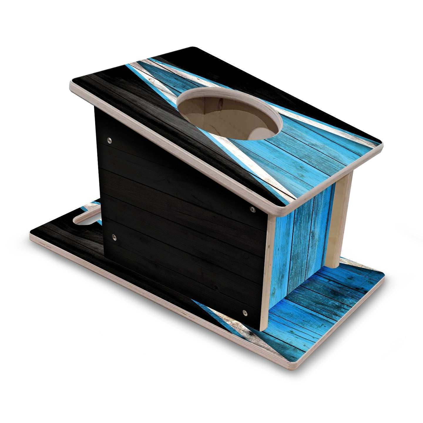 Airmail Box - Sky Blue Triangle