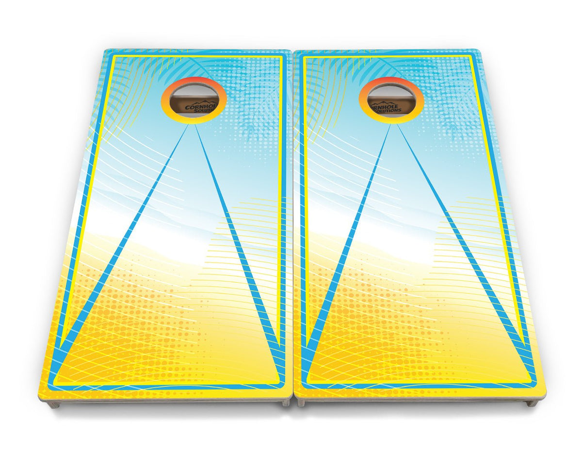 Summertime CS Logo Cornhole Boards - Professional Tournament Series