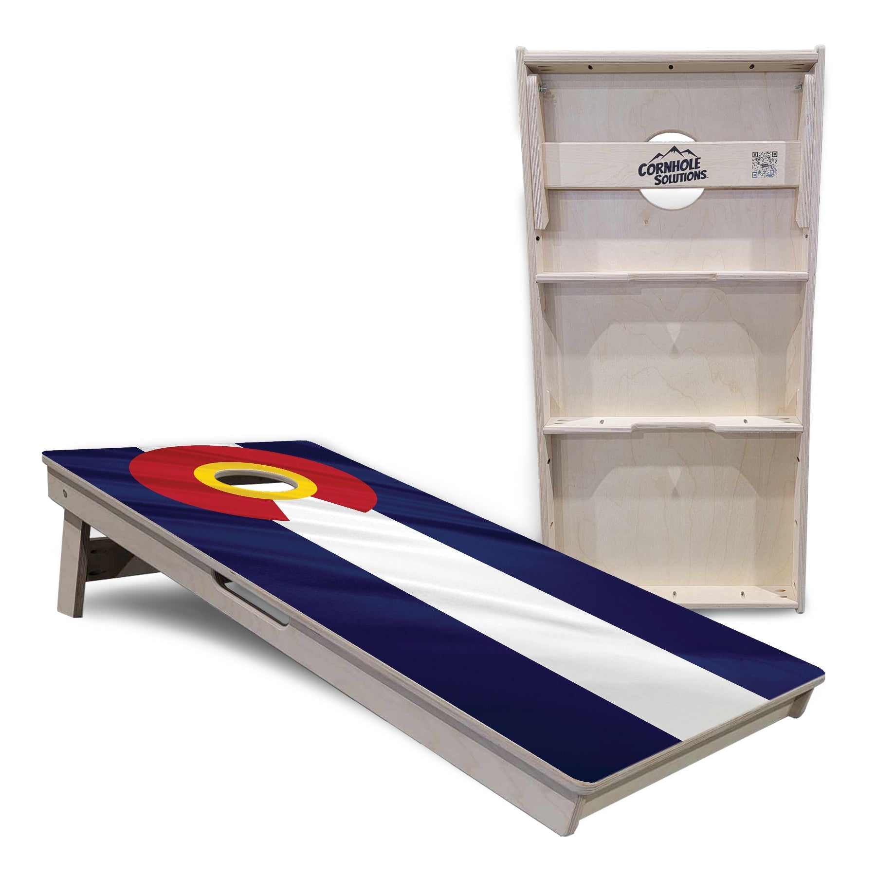 Colorful Colorado Flag Cornhole Boards - Professional Tournament Series