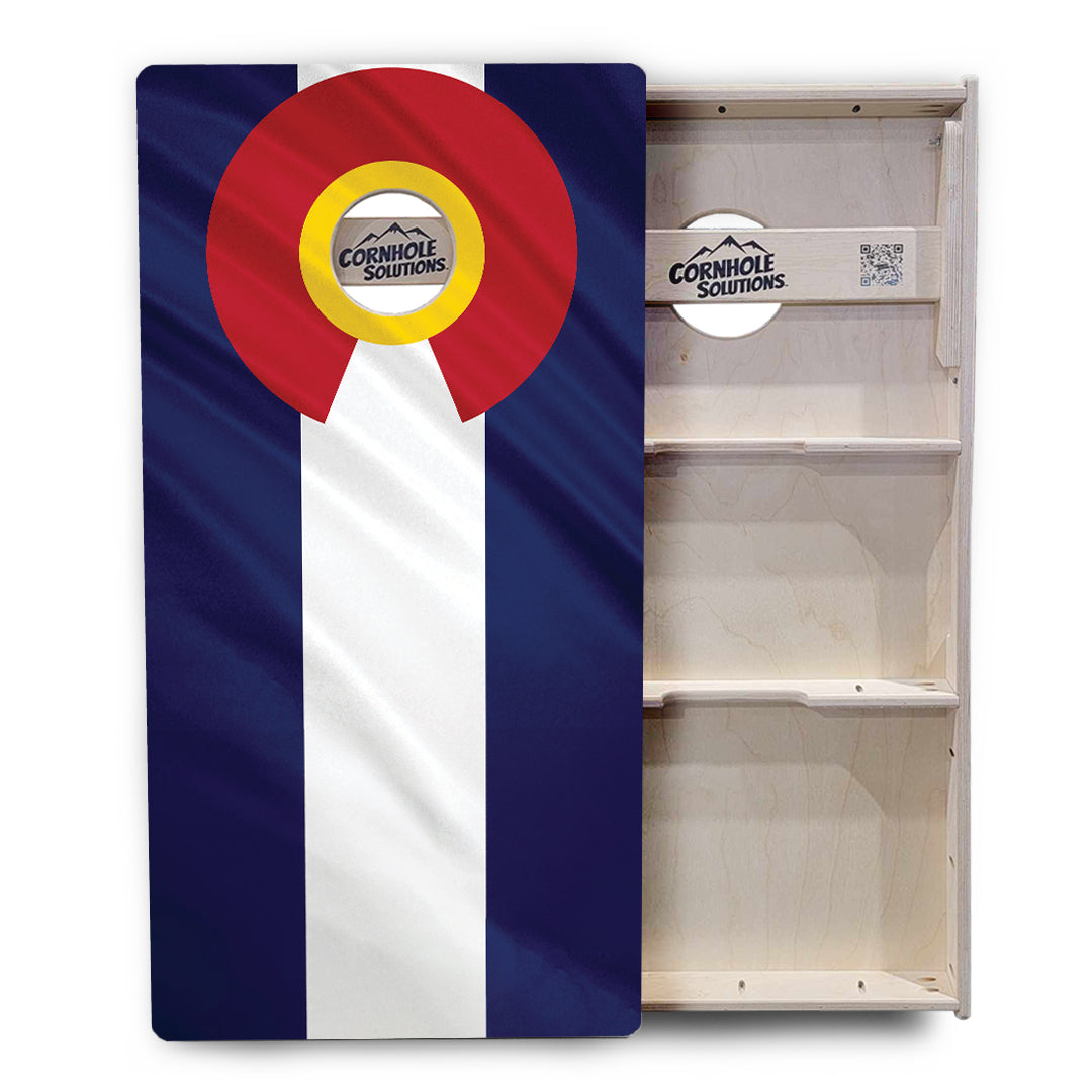 Colorful Colorado Flag Cornhole Boards - Professional Tournament Series