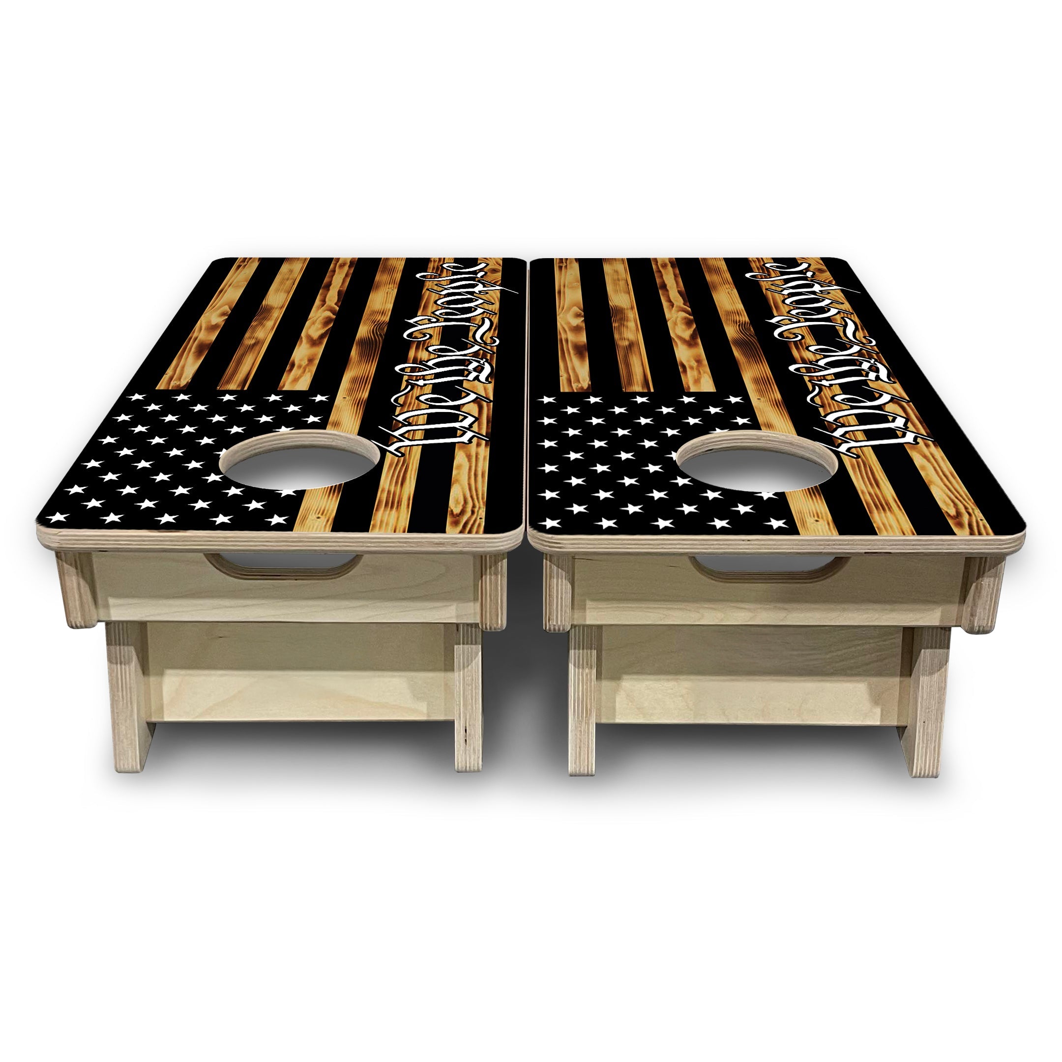 We The People USA Flag - Mini or Vacation Size Cornhole Boards