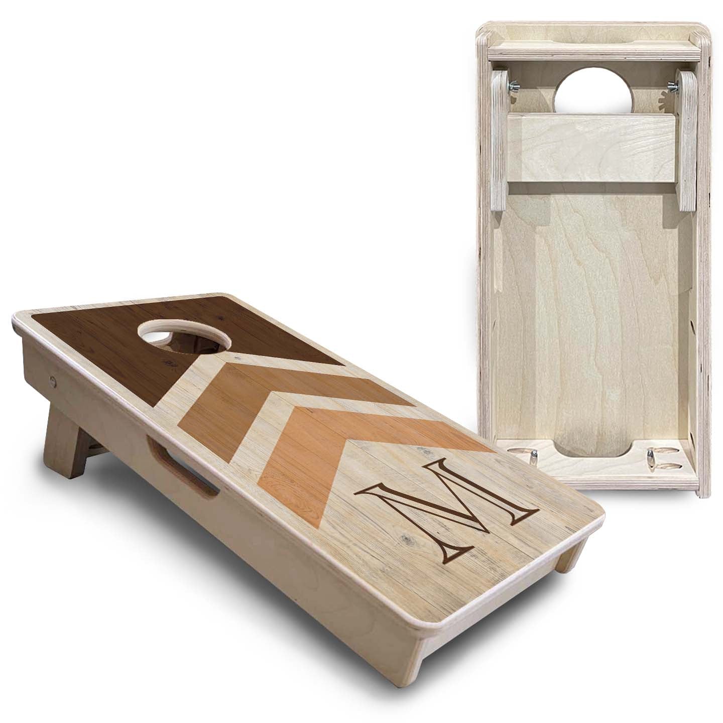 Wedding Arrows - Natural - Mini or Vacation Size Cornhole Boards