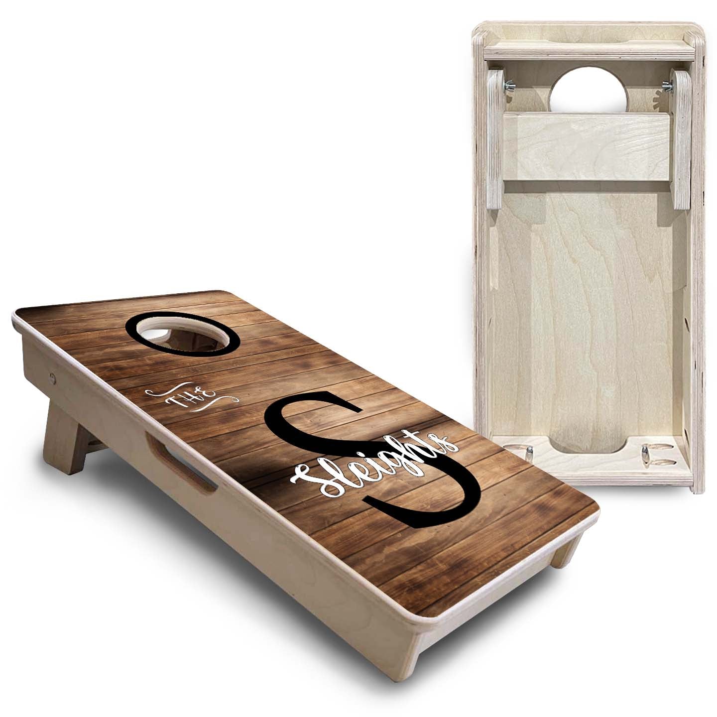 Wood Slat Name - Mini or Vacation Size Cornhole Boards