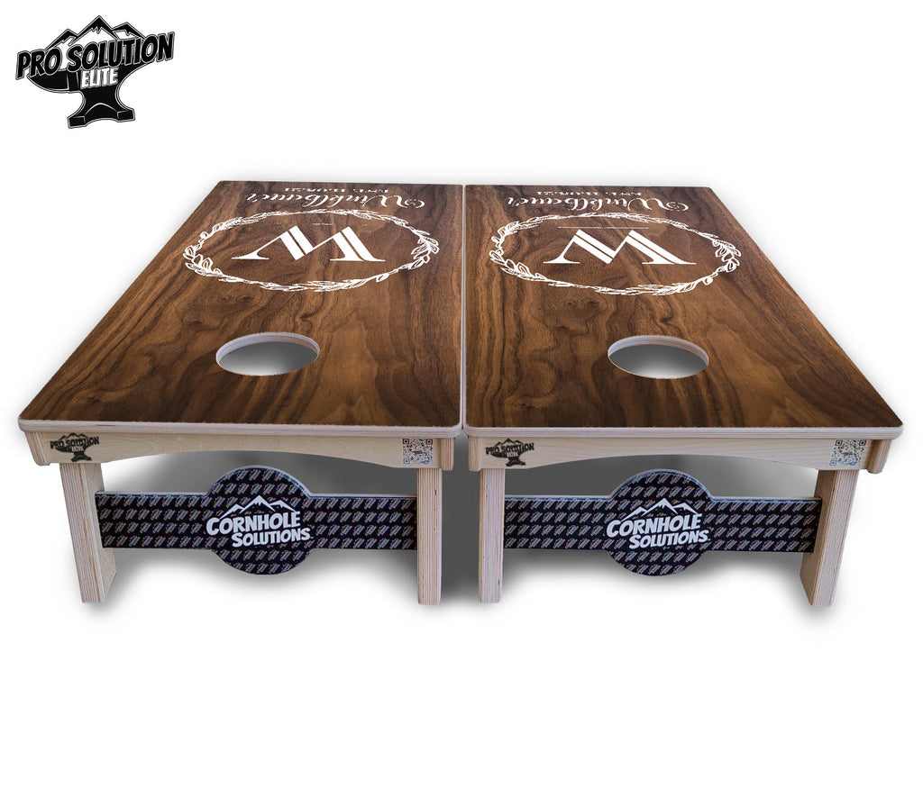 Wreath Cornhole Boards - Pro Solution Elite Series