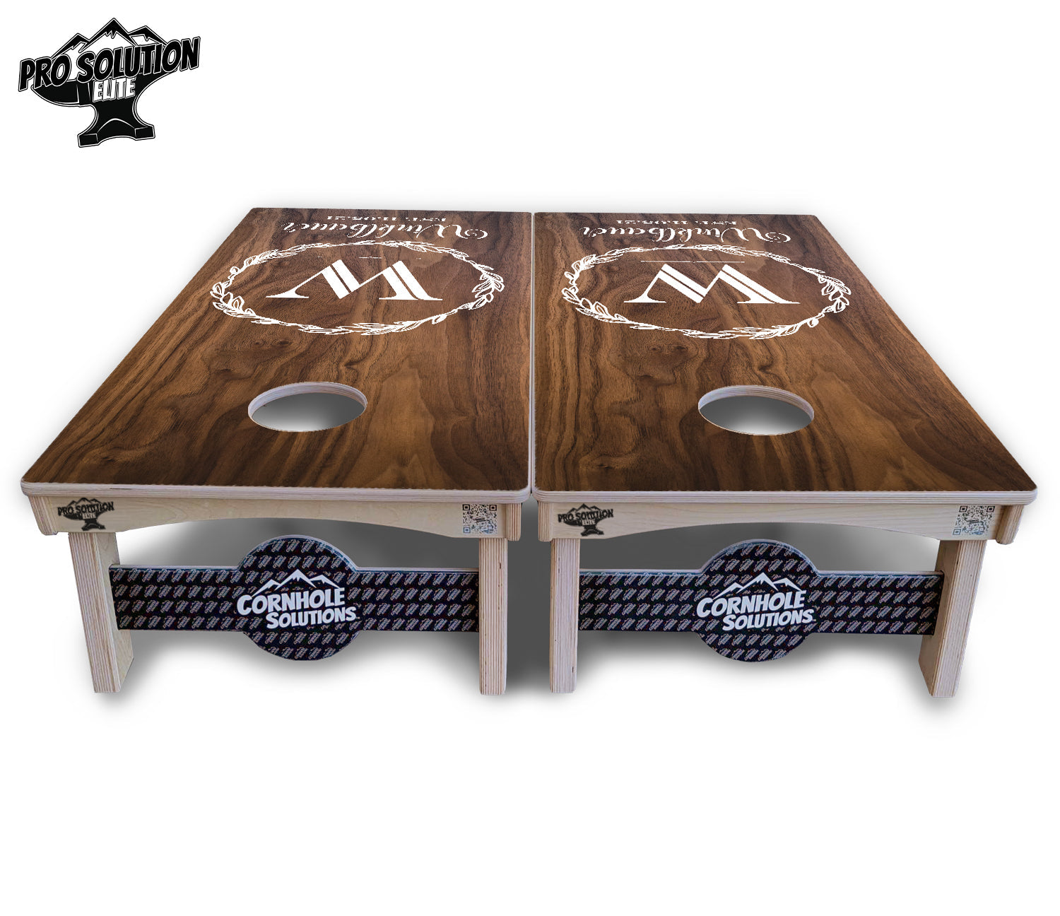 Wreath Cornhole Boards - Pro Solution Elite Series