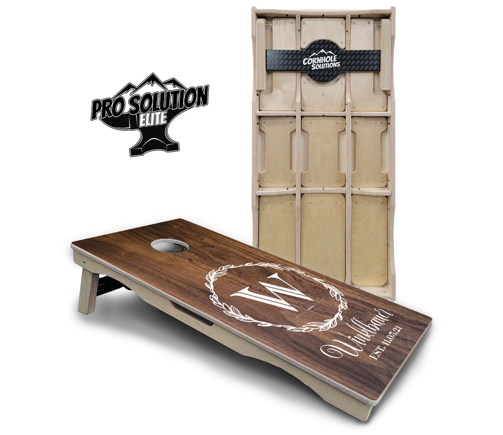 Wreath Cornhole Boards - Pro Solution Elite Series