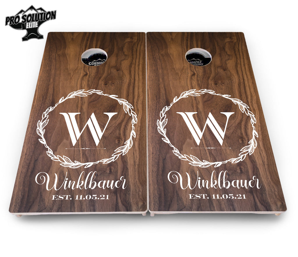 Wreath Cornhole Boards - Pro Solution Elite Series