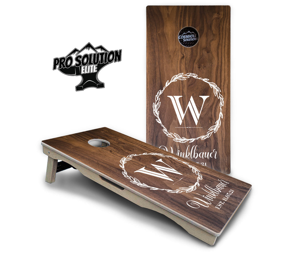 Wreath Cornhole Boards - Pro Solution Elite Series