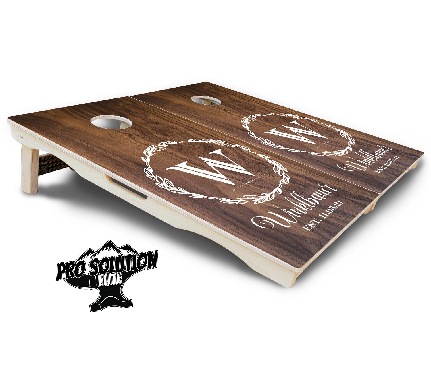 Wreath Cornhole Boards - Pro Solution Elite Series